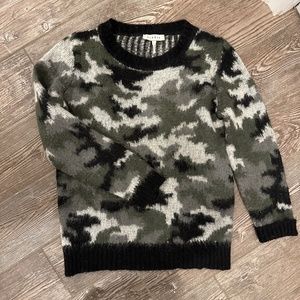 Sandro Camo Oversized Sweater